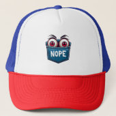 Oogbollen op Zak Trucker Pet (Voorkant)