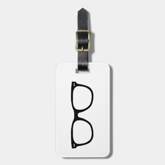 Oogbril Bagagelabel (Voorkant verticaal)