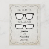 Oogbril Bewaar de datum Briefkaart (Voorkant)