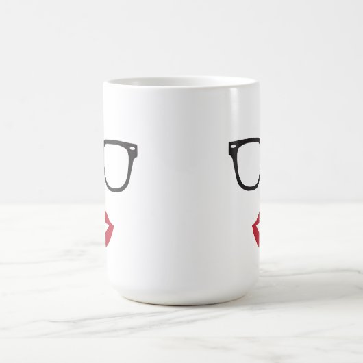 Oogbril en Mok van lippen (Center)