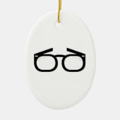 Oogbril Keramisch Ornament (Voorkant)