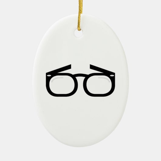 Oogbril Keramisch Ornament (Voorkant)