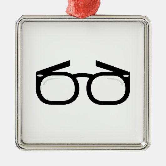 Oogbril Metalen Ornament (Voorkant)