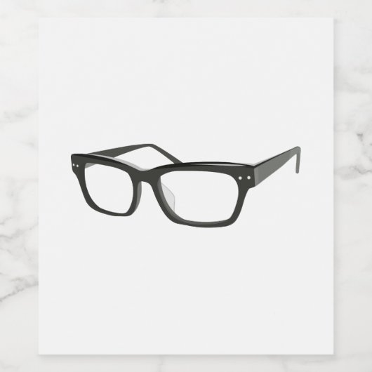 Oogbril Wijn Etiket (Enkel label)