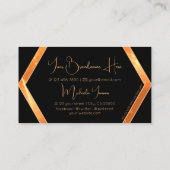 OogCatcher Coral Black Geometric met Monogram Visitekaartje (Achterkant)