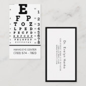 Oogcentrum Vision Oftalmoloog Opticiste Visitekaartje (Voorkant / Achterkant)