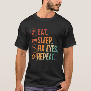 Oogchirurg Kunst voor mannen vrouwen Oogarts Oftal T-shirt