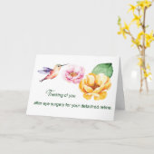 Oogchirurgie heeft Retina laten denken aan je bloe Kaart (Gele Bloem)