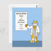 Oogchirurgie snel herstel briefkaart (Voorkant / Achterkant)