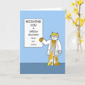 Oogchirurgie Snel herstel Kaart (Gele Bloem)