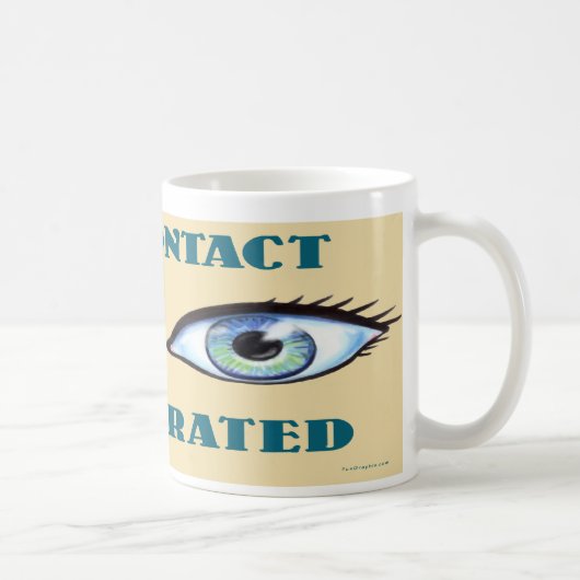 Oogcontact is te hoog koffiemok (Rechts)