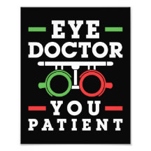 Oogdokter U Patiënt Funny Optometrist