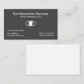 Oogdokter Visitekaartje Design Sjabloon (Voorkant / Achterkant)