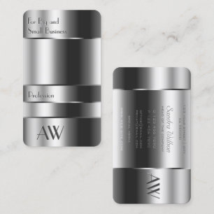 Oogdoos met Aluminium Silver Box met Monogram Visitekaartje