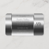 Oogdoos met Aluminium Silver Box met Monogram Visitekaartje (Achterkant)