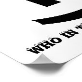 Oogdraaiende emoticon magische spiegel poster (Hoek)