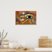 Oogdruk van paardenPoster Poster (Keuken)