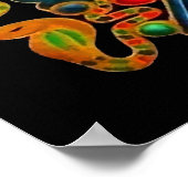 Oogdruk van poster van paarden (Hoek)