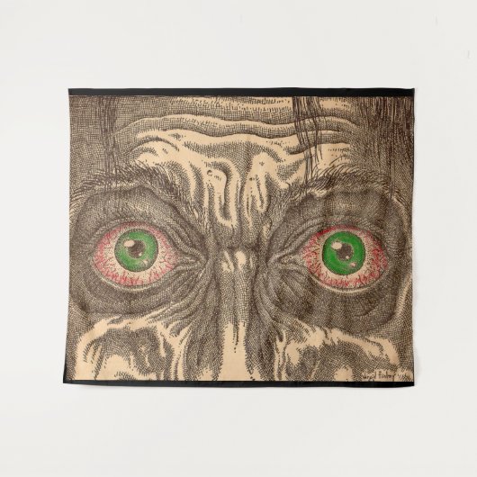 oogdruk wandkleed (Voorkant (horizontaal))