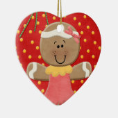 Oogdruppels en gemberbrood keramisch ornament (Rechts)