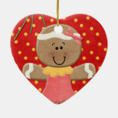 Oogdruppels en gemberbrood keramisch ornament (Achterkant)