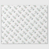 Oogexamen (optometrist) cadeaupapier (Vlak)