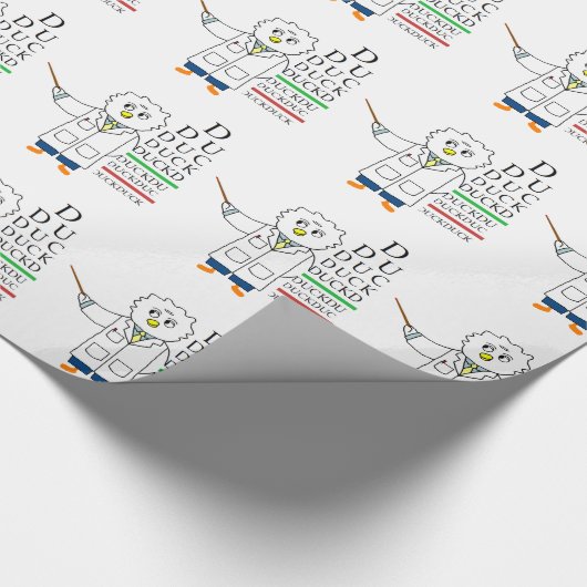 Oogexamen (optometrist) cadeaupapier (Hoek)