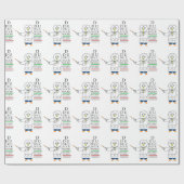 Oogexamen (optometrist) cadeaupapier (Vlak)