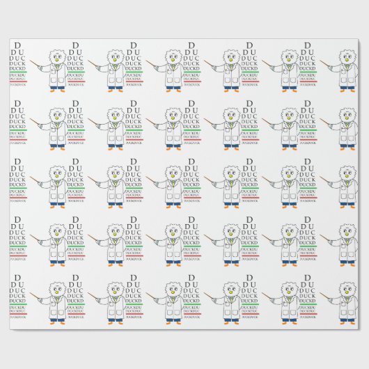 Oogexamen (optometrist) cadeaupapier (Vlak)