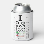 Oogexamen - Sober Gifts Mannen Vrouwen Blikjeskoeler (Blikje Voorkant)