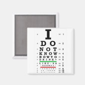 Oogexamen - Sober Gifts Mannen Vrouwen Magneet (Voorkant / Achterkant)