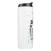 Oogexamen - Sober Gifts Mannen Vrouwen Thermosbeker (Gedraaid links)