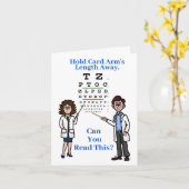 Oogexamen Wenskaart werelddag optometrie Kaart (Gele Bloem)