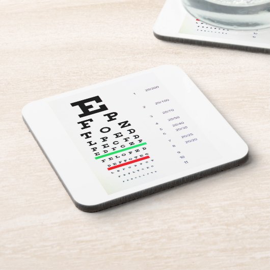 Oogexamengrafiek Drankjes Onderzetter (Linkerzijde)