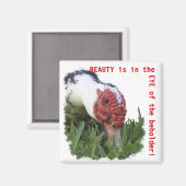 Oogfoto van de dichte Duck Magneet (Voorkant / Achterkant)