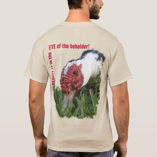 Oogfoto van de dichte Duck T-shirt (Achterkant)