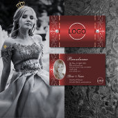 Oogfoto van Roodgekrikte juwelen Logo Foto Visitekaartje