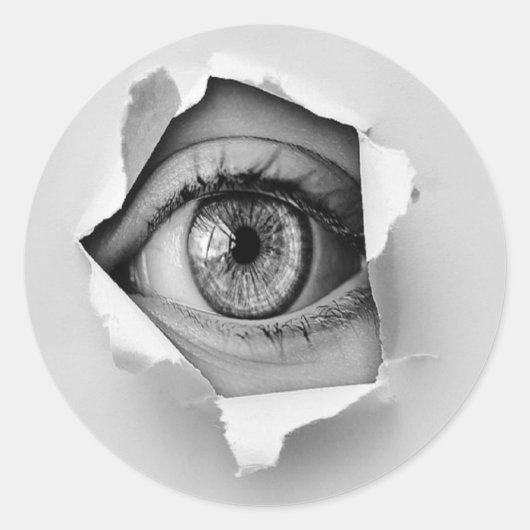 ooggat ronde sticker (Voorkant)