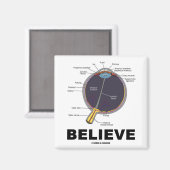 Ooggeloof (anatomische Humor) Magneet (Voorkant / Achterkant)