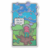 Ooggevoel vast sticker (Voorkant)