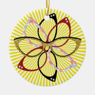 Oogglazen - SRF Keramisch Ornament