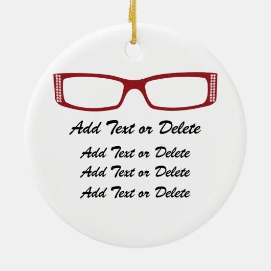 Oogglazen - SRF Keramisch Ornament (Achterkant)