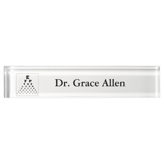 "Ooggrafiek" Aangepaste naamplaat Naambordje (Voorkant)