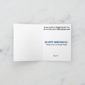 Ooggrafiek Exam Funny Birthday Kaart (Binnen)