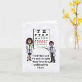 Ooggrafiek Exam Funny Birthday Kaart (Gele Bloem)