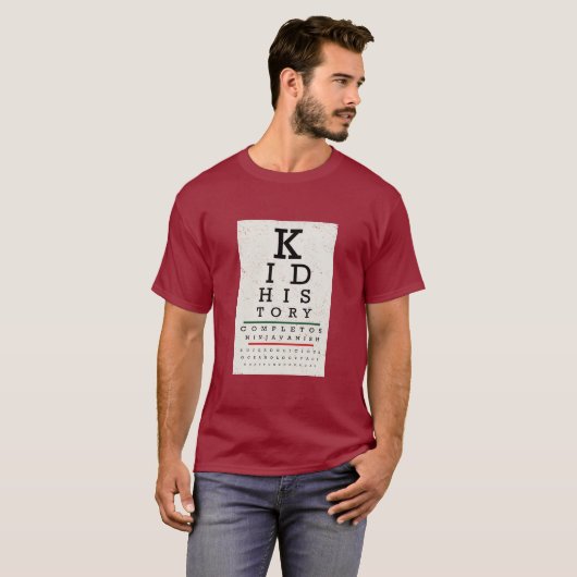 Ooggrafiek "Geschiedenis Kind" T-shirt (Voorkant volledig)