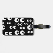 Ooggrafiek met achtergrond Eyeballen Bagagelabel (Achterkant horizontaal)