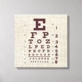 Ooggrafiek op schoot Canvas Afdruk (Voorkant)