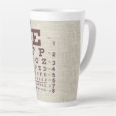 Ooggrafiek op schoot Latte Mok (Rechterhoek)