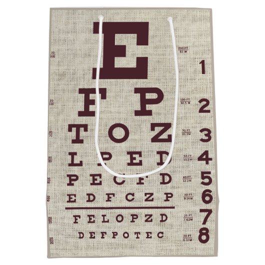 Ooggrafiek op schoot Medium Cadeauzakje (Achterkant)